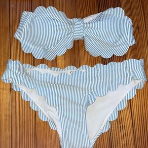 JESSICA SIMPSON seersucker bikini